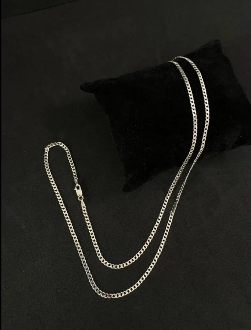 CORRENTE GRUMET 2.5MM 70CM em prata 925